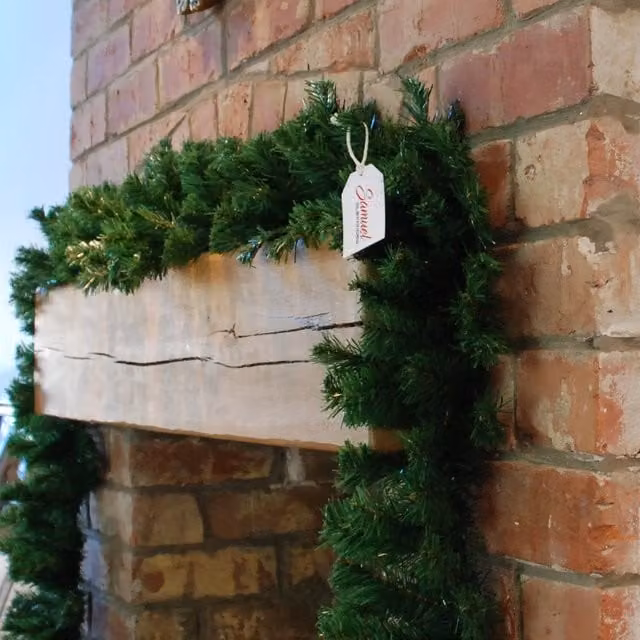 Samuel ALEXANDER Plain Green Pine Christmas Garland, W/D/H: 270 x 20 x 20 cm – 1