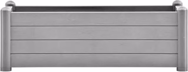 Berkfield Home Garden Raised Bed in Stone Grey, W/D/H: 100 x 43 x 35 cm – 1