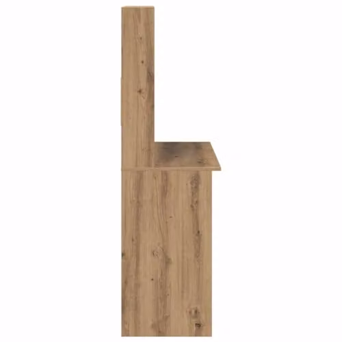 vidaXL Computer Desk with Shelves in Artisan Oak and Brown, W/D/H: 102 x 45 x 148 cm – 4