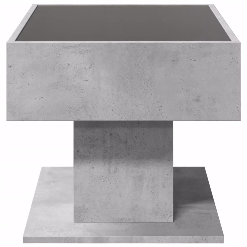 Berkfield Home Modern Rectangular Coffee Table in Concrete Grey with LED, W/D/H: 70 x 50 x 45 cm – 3