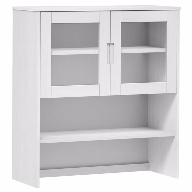 Berkfield Home MOLDE Highboard Top in White Solid Wood Pine, W/D/H: 90 x 35 x 100 cm