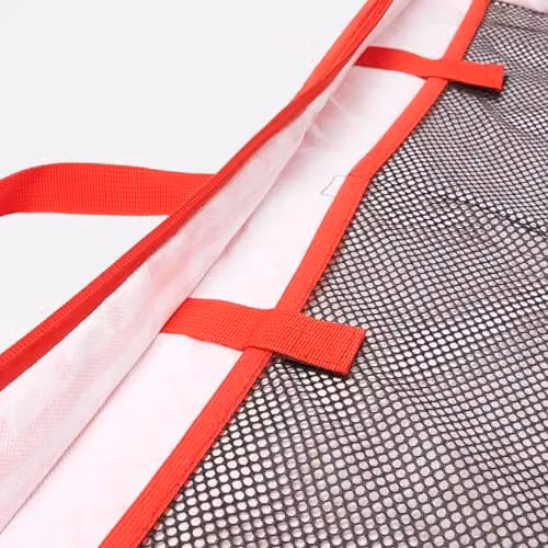 OHS Nordic Christmas Wrapping Paper Storage Organiser Bag in Red and White – 5