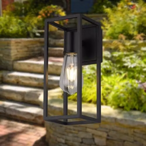 firstchoicelighting Hale Black IP44 LED Outdoor Wall Light for Garden and Terrace – 3