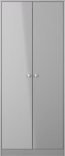 Ready Assembled 2 U Stowe 2 Door Wardrobe in Dark Grey – 1