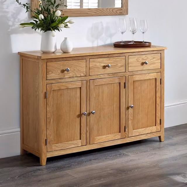 Julian Bowen Mallory Sideboard in Oak Brown
