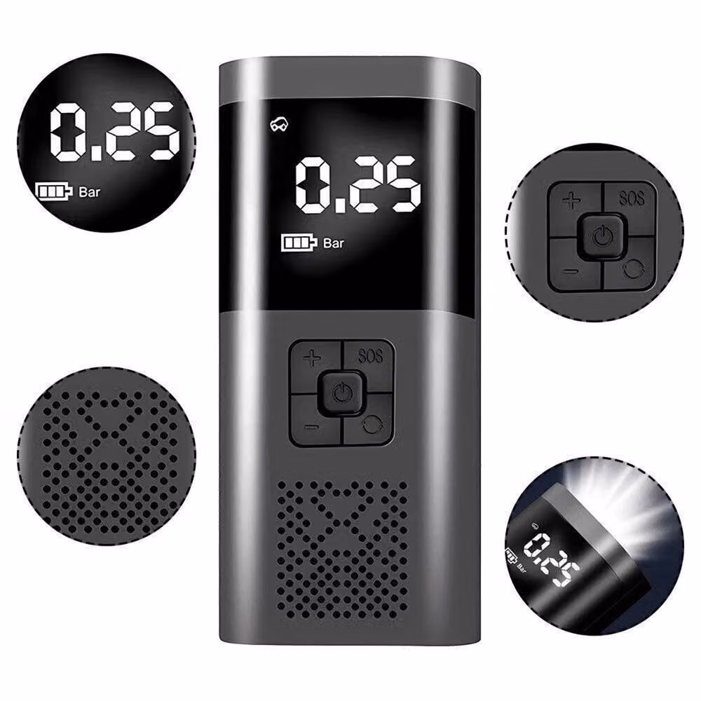 SPETLEK 150PSI Portable Air Compressor Tyre Inflator for Cars, Grey – 3