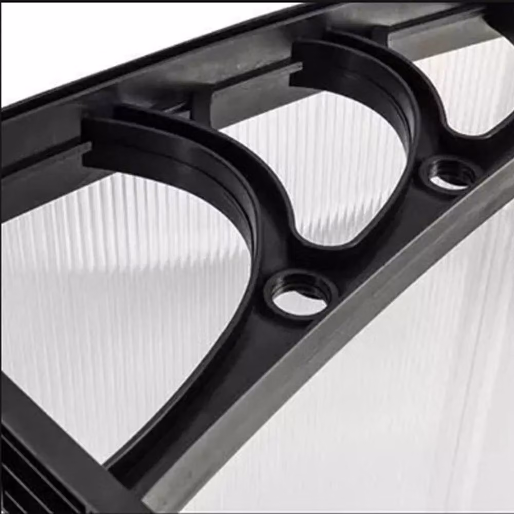 PAWNORA Transparent Door Canopy Awning for Outdoor Porch and Patio, W: 120 cm, D: 80 cm – 2