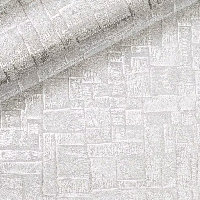 Arthouse Silver Abstract Modern Textured Wallpaper Roll
