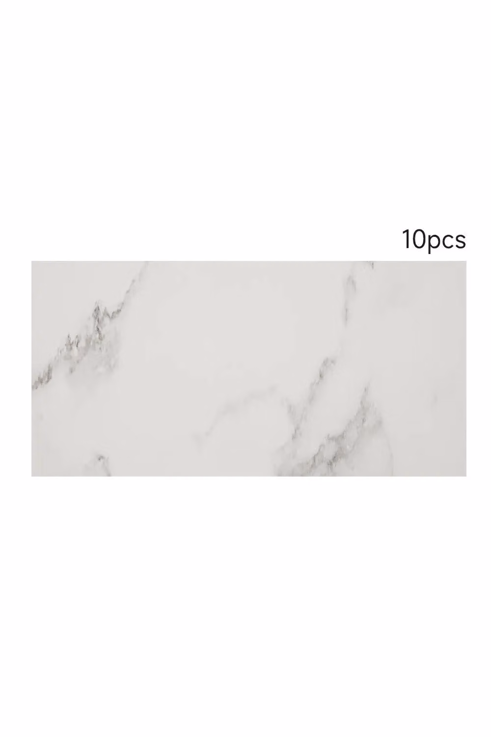 Living and Home 10pcs Ivory Marble Self-Adhesive Wall Stickers in Beige and White, Water and Oil Splash-proof and Antiflaming – 2