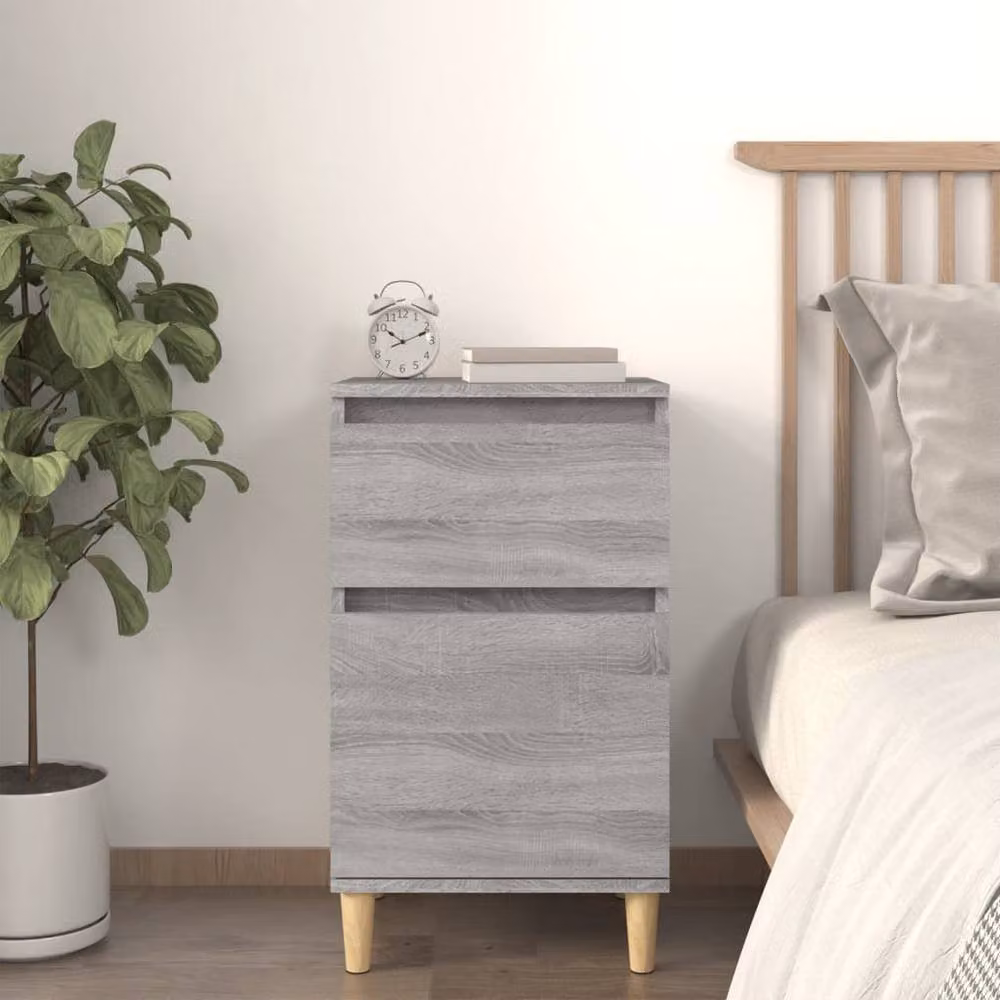 Berkfield Home Grey Sonoma Bedside Cabinet W/D/H: 40 x 35 x 70 cm – 2