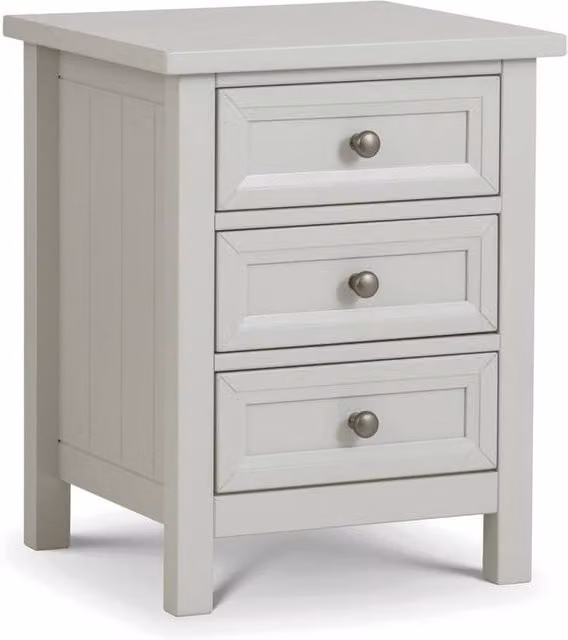 Cheshire Premium Solace 3 Drawer Bedside Unit in Dove Grey