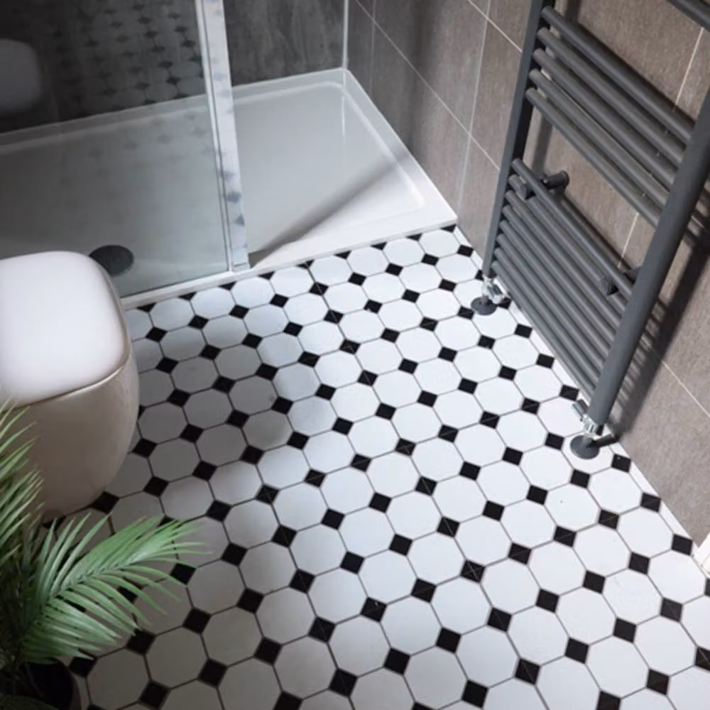 FloorPops Hudson Self Adhesive Vinyl Floor Tiles, White, Pack of 10 (0.93sqm), W/D/H: 30.48 x 30.48 x 30.48 cm – 5