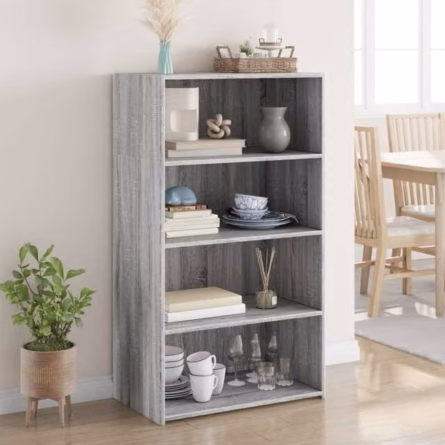 Berkfield Home Modern Grey Sonoma Highboard W/D/H: 70 x 41 x 124 cm – 1
