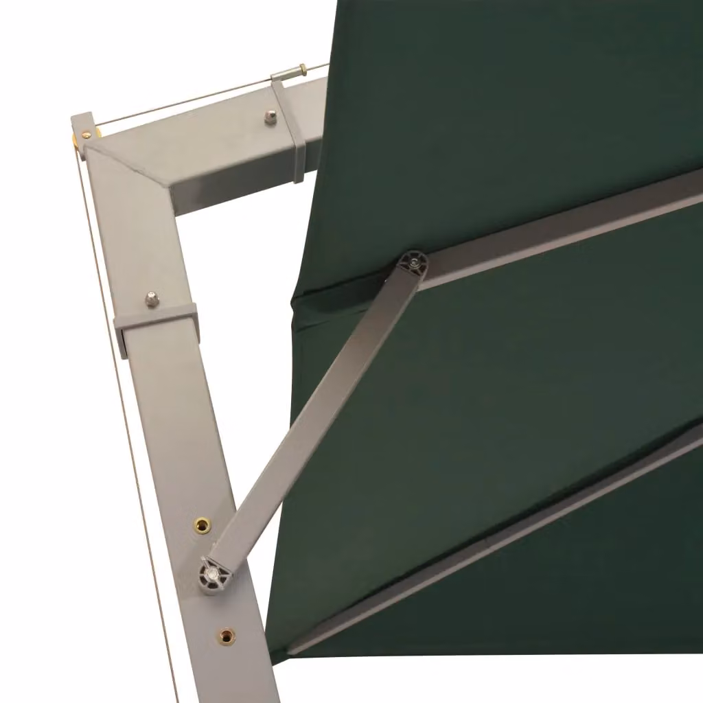Berkfield Home Green Cantilever Hanging Parasol with Aluminium Pole, W/D: 300 x 300 cm – 2