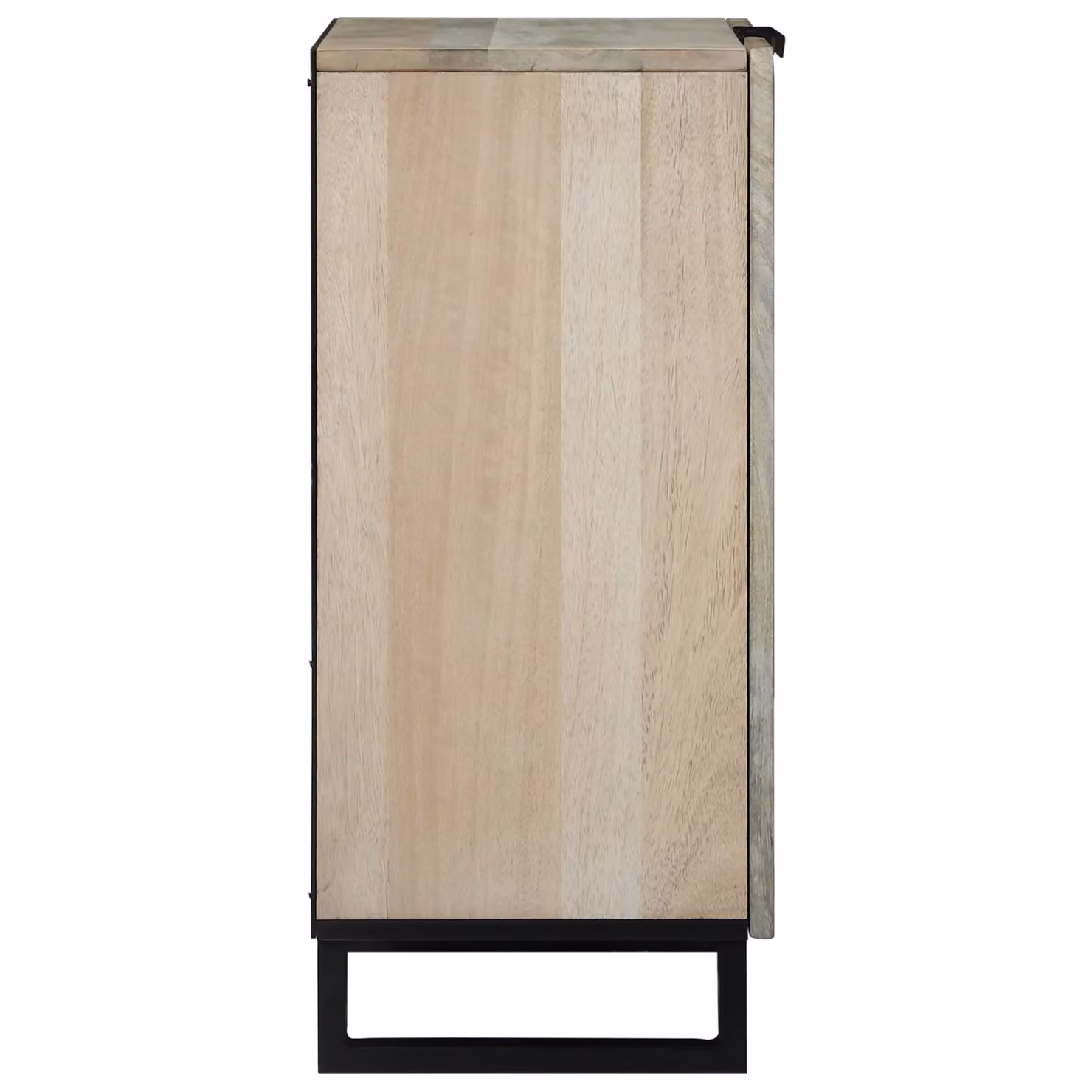 Berkfield Modern Freestanding Wood Storage Cabinet with Hinged Doors and Internal Shelves in White and Black – 4