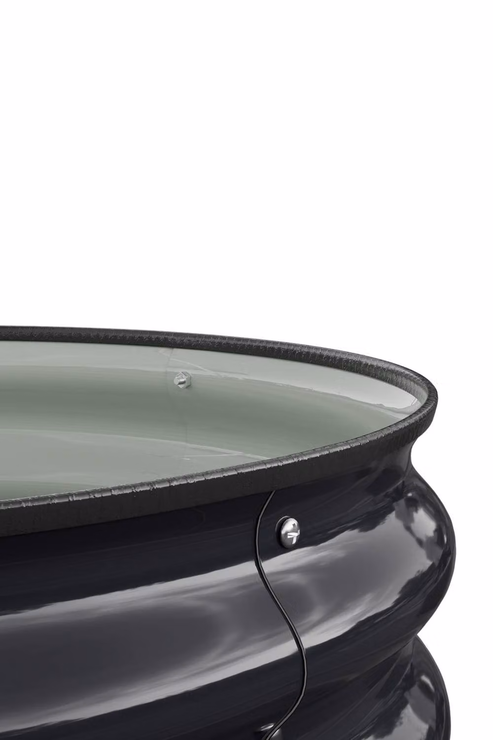 Living and Home Set of 2 Round Metal Raised Garden Beds in Black, W/D/H: 60 x 60 x 30 cm – 5