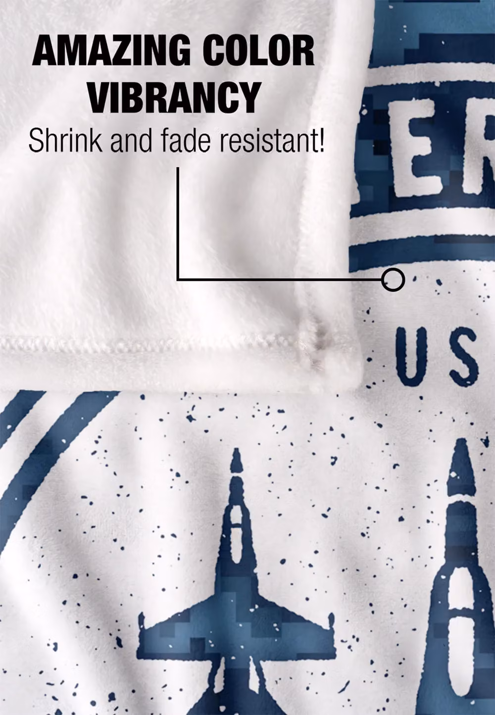 LOGOVISION Top Gun: Maverick Fighter Town USA Super Soft Fleece Throw Blanket, White, W: 152 cm, D: 127 cm – 8