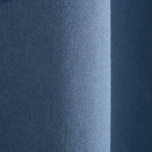OHS Blue Woven Texture Eyelet Blackout Curtains with Thermal Insulation, W/D/H: 167 x 167 x 182 cm – 4