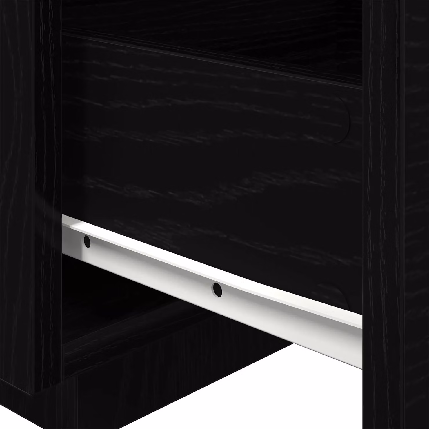 Berkfield Home Set of 2 Black Oak Bedside Cabinets with Integrated LED Lights, W/D/H: 40 x 39 x 37 cm – 7
