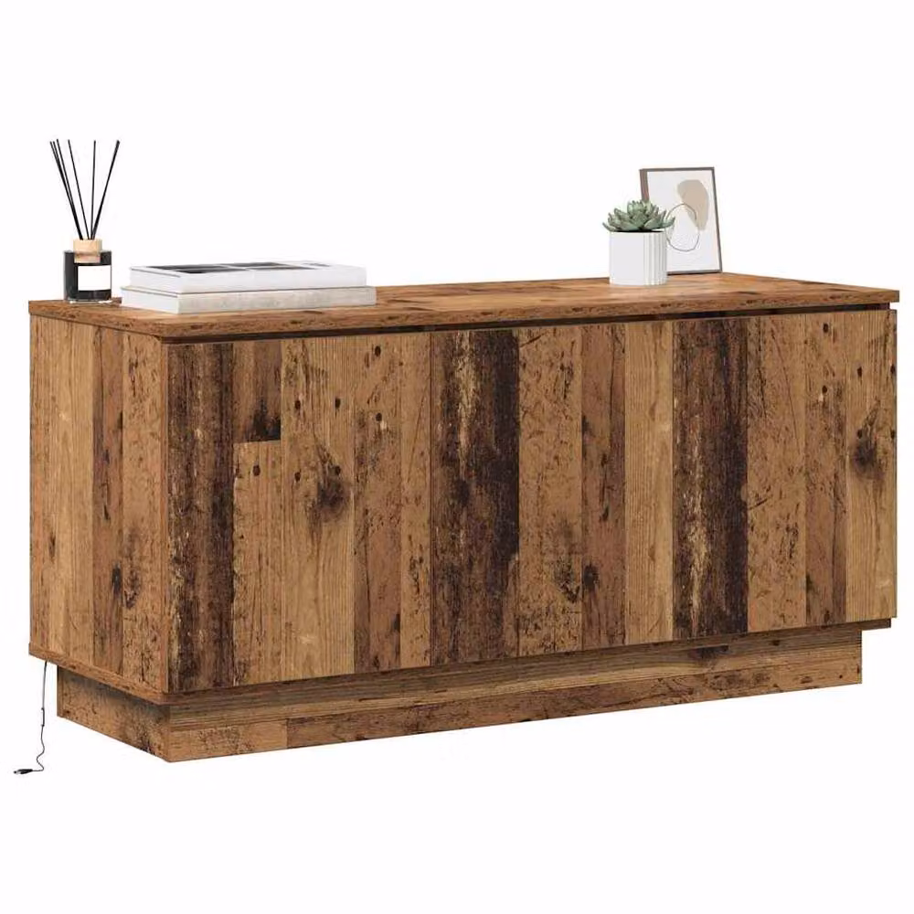 Berkfield Home Modern TV Cabinet in Old Wood Brown, W/D/H: 100 x 38 x 49 cm – 3