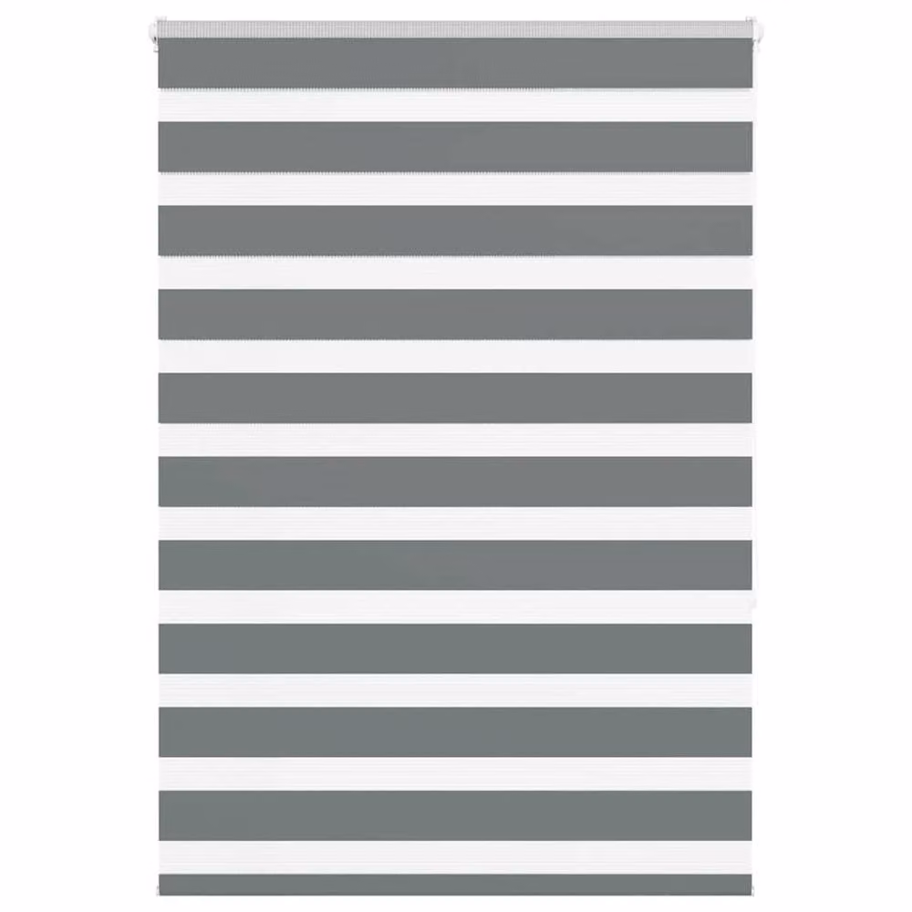 Berkfield Home Elegant Zebra Blind in Dark Grey, W: 105 cm, H: 150 cm – 2