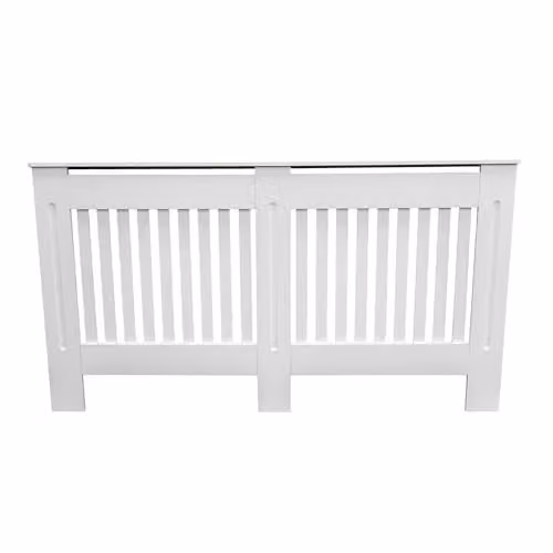 AIRWAVE Pre-Cut Radiator Cover, White, Large, W/D/H: 152.0 x 81.5 x 19.0 cm