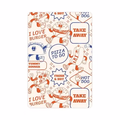Purely Home Retro Diner Metal Wall Plaque, Multicolour Typography Illustration, W: 28.3 cm, H: 19.7 cm