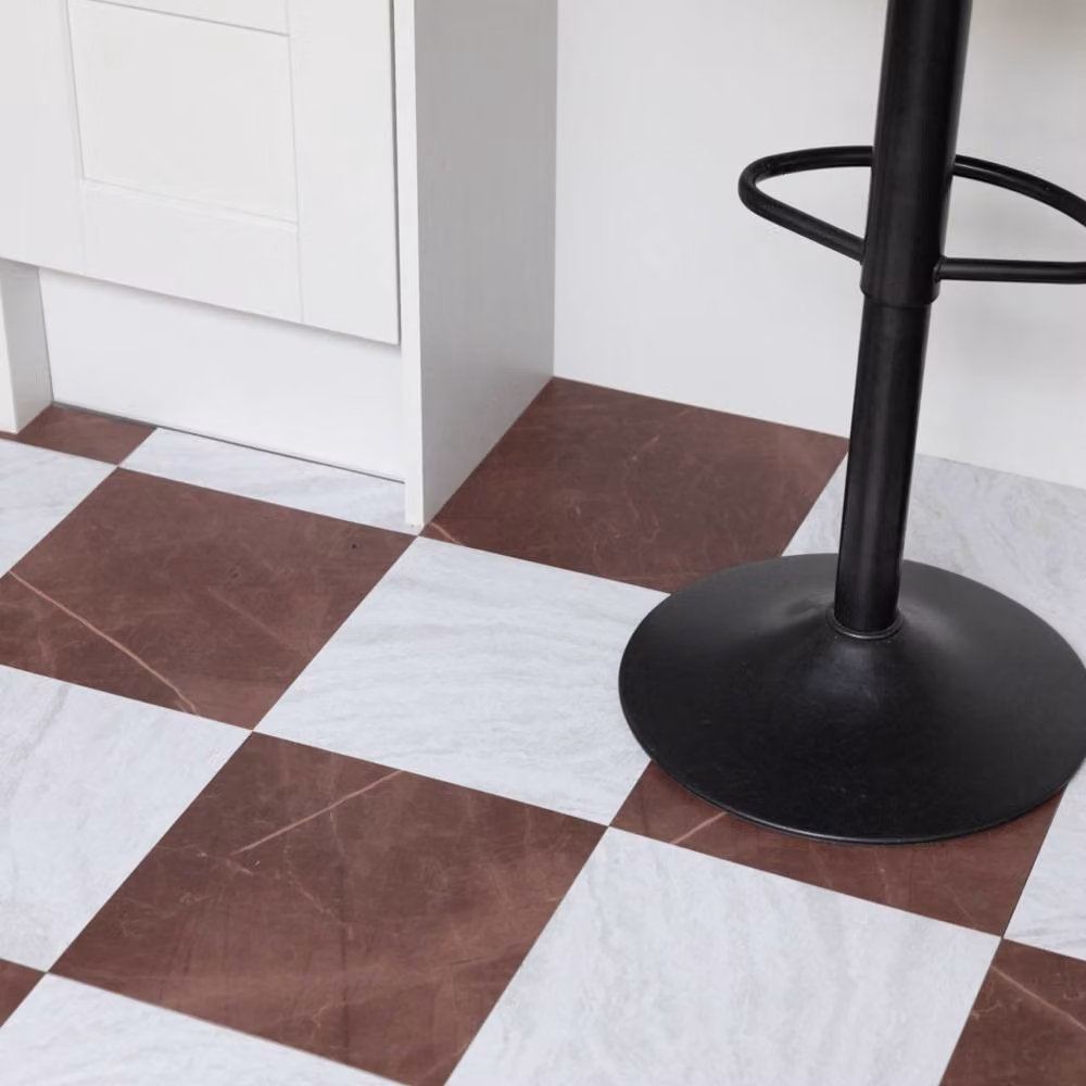 Floor Pops Bonneville Oxblood Self Adhesive Vinyl Floor Tiles, Pack of 10, Red and Multicolour, W/D/H: 30.48 x 30.48 x 30.48 cm – 3