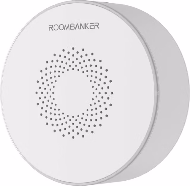 Roombanker Wireless Indoor Siren - White