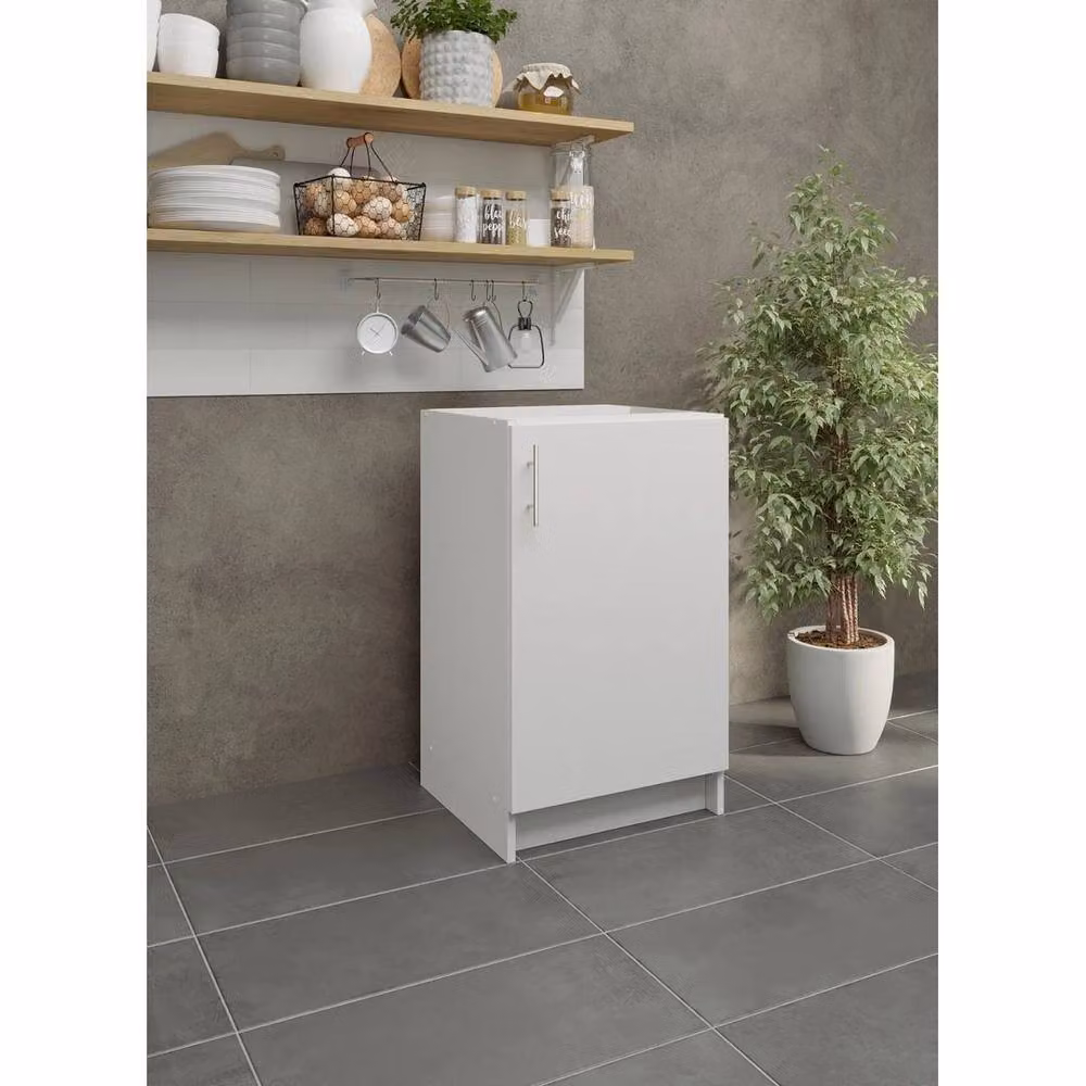 SPETLEK Modern White Kitchen Base Unit with Hinged Doors and Internal Shelves – 2