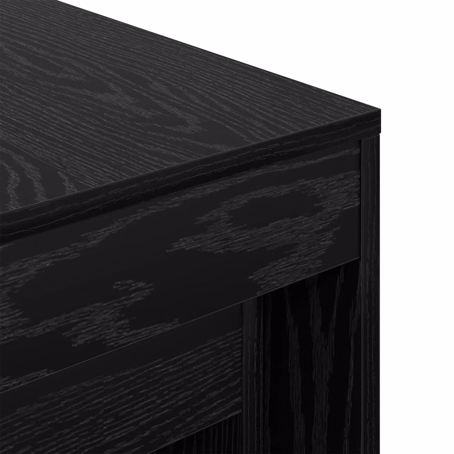 Berkfield Home Set of 3 Modern Square Coffee Tables in Black Oak, W/D/H: 45 x 45 x 45 cm – 4
