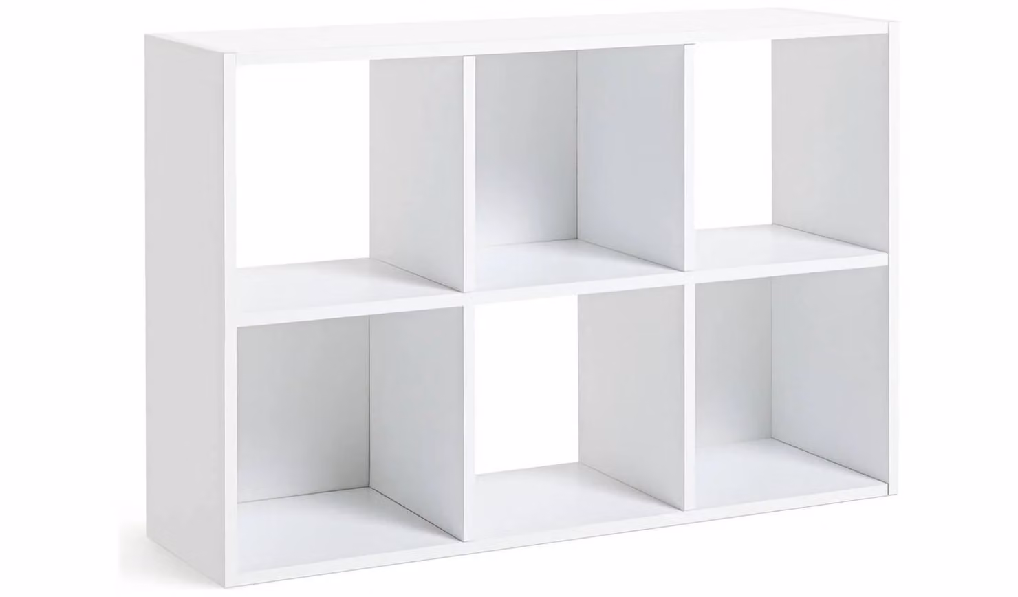 Argos Home Squares 6 Cube Storage Unit, White Modular Organiser Shelf
