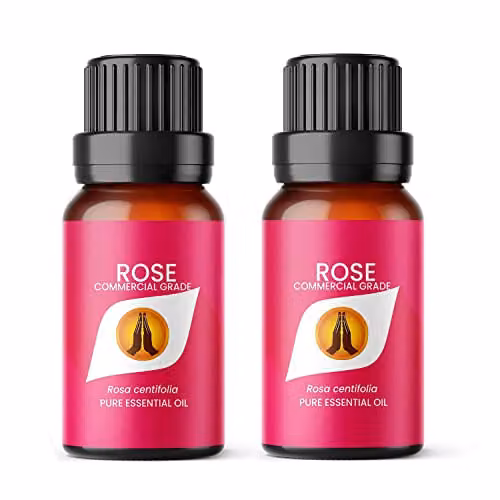 Aroma Energy Rose Essential Oil, Pink, 2 x 10ml – 1