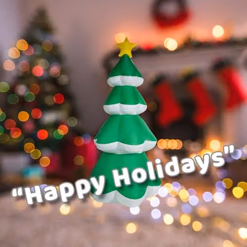 VFM e-Store Inflatable Green Christmas Tree Decoration, H 198 cm x W 90 cm – 4