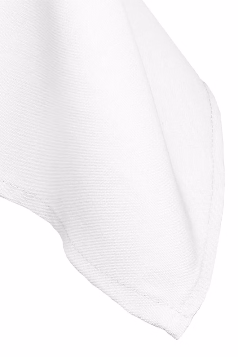 Neel Blue Round Polyester Tablecloth in Blue and White, Diameter: 228 cm
