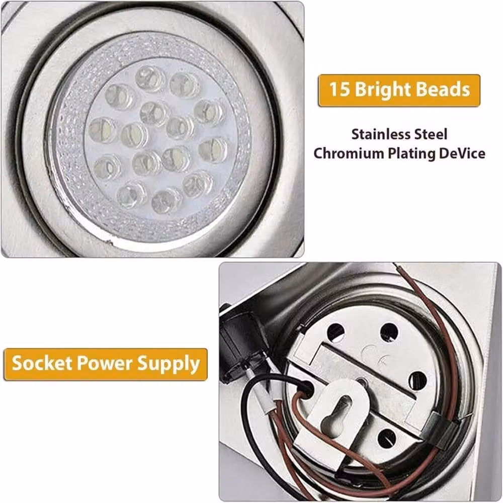 ATEK 9 Pack Dimmable LED Under Cabinet Lights with Motion Sensor, Magnetic Stick On Kitchen and Wardrobe Lights, Silver – 2