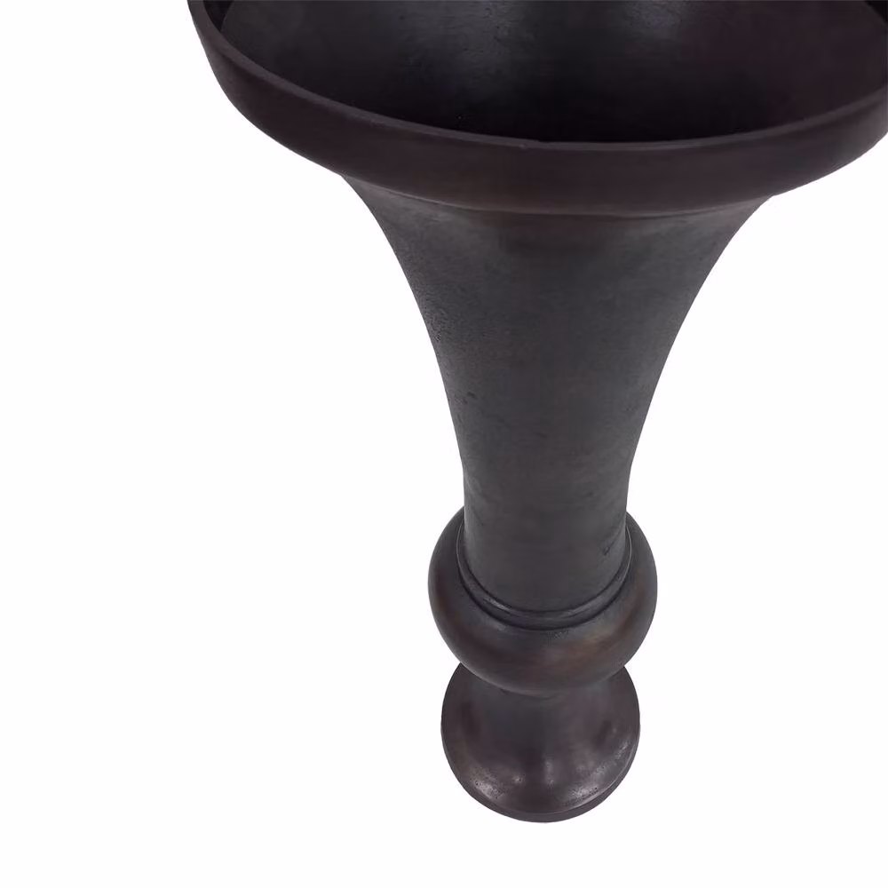 Libra Interiors Brockley Antique Bronze Metal Planter, Height: 72 cm, Diameter: 26 cm – 4