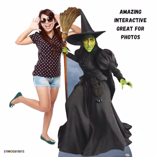 Star Cutouts SC4225 Wicked Witch of the West Margaret Hamilton Lifesize Cardboard Cutout with Stand Multicolour – 3