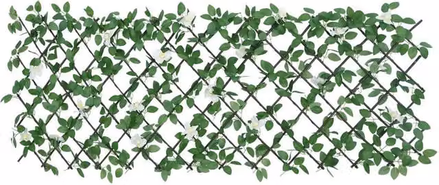 Berkfield Home Realistic Artificial Ivy Trellis Expandable Green W: 186 cm, H: 30 cm – 1