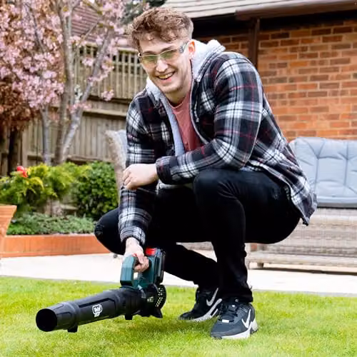 Webb Eco WEV20AB Cordless 20V Axial Leaf Blower with 4Ah Battery and Charger – 4