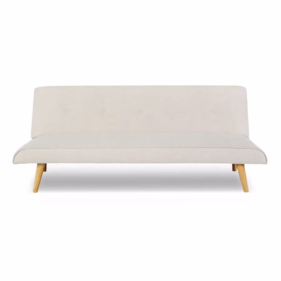 Home Garden Direct Lucca 3 Seater Click Clack Sofa Bed in Light Grey Premium Textured Linen – 2