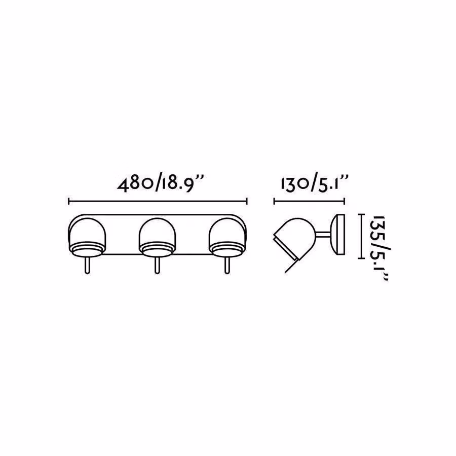 Netlighting Stone 3 Light Adjustable Indoor Wall Spotlight in Grey with Concrete Finish, GU10 – 2