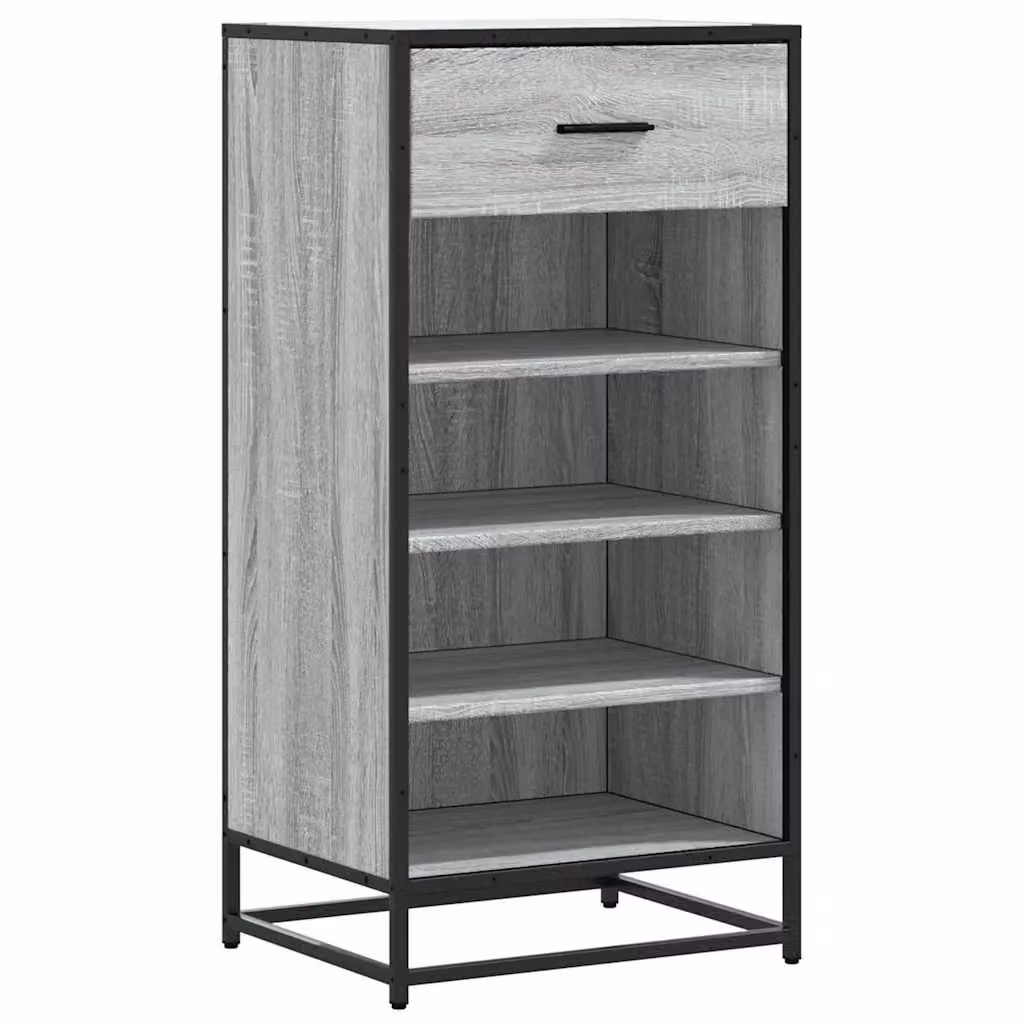Berkfield Home Grey Sonoma Shoe Rack, W: 48 cm, D: 38 cm, H: 97.5 cm – 2