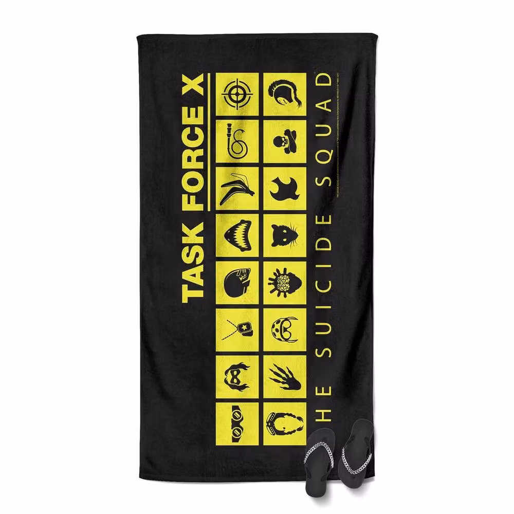 Zavvi Task Force Multicolour Graphic Cotton Beach Towel, W/D/H: 140 x 70 x 70 cm – 2
