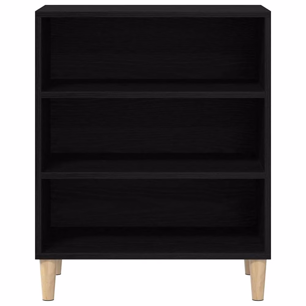 Berkfield Home Black Oak Sideboard, W/D/H: 57 x 35 x 70 cm – 4