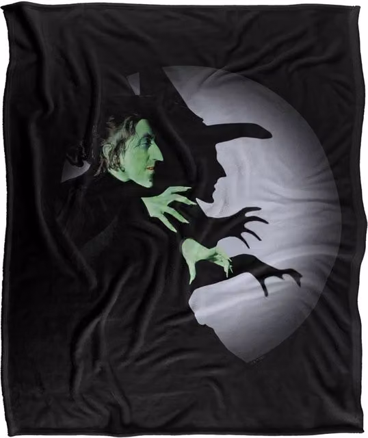 LOGOVISION The Wizard Of Oz Wicked Witch Spotlight Super Soft Silky Touch Fleece Throw Blanket, Multicolour, W: 152 cm, D: 127 cm – 5