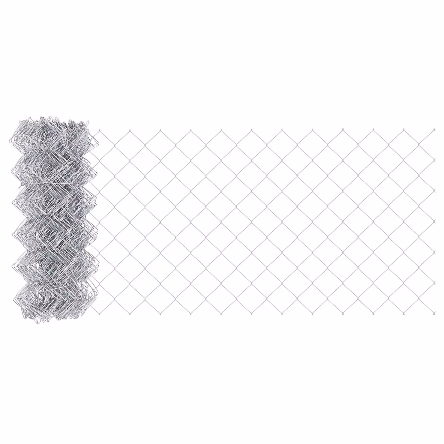 Berkfield Home Galvanised Steel Chain Link Fence, Silver, W: 0.4 m, L: 10 m – 2