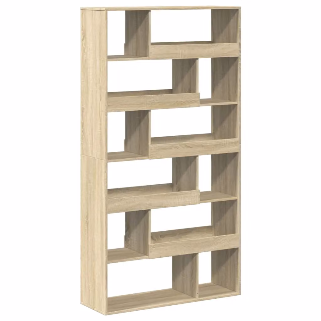 Berkfield Home Sonoma Oak Room Divider in Brown, W/D/H: 100 x 33 x 187.5 cm – 2