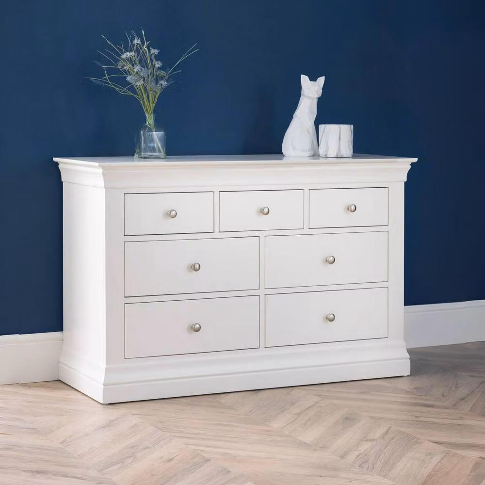 Cheshire Premium Ardena 4 + 3 Drawer Chest in White – 2