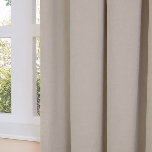 Riva Home Soft Chenille Blackout Pencil Pleat Curtains, Beige, W: 168 cm, H: 229 cm – 3